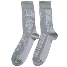 Biggie Smalls, Ponožky Crown Monochrome, Unisex, Biela, Šedá