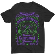 DevilDriver, Tričko Cross Guns, Unisex, Čierna