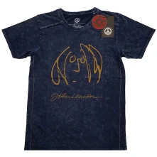 John Lennon, Tričko Self Portrait, Unisex, Modrá