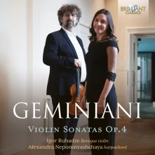 CD RUHADZE, IGOR / ALEXANDRA - GEMINIANI: VIOLIN SONATAS OP.4