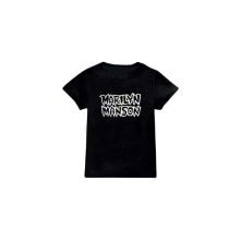 Marilyn Manson, Tričko Classic Logo, Dieťa, Čierna