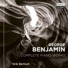 CD BERTSCH, ERIK - GEORGE BENJAMIN: COMPLETE PIANO WORKS