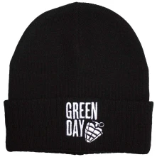 Green Day, Čapica Stacked Logo & Grenade, Unisex, Čierna