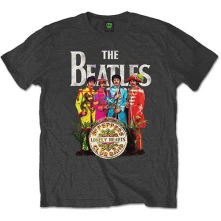 The Beatles, Tričko Sgt Pepper, Unisex, Šedá