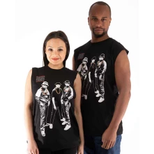 Run-DMC, Tielko Gold Chains Photo, Unisex, Čierna
