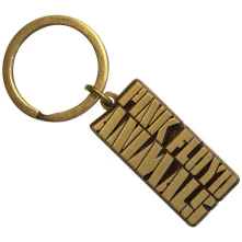 Pink Floyd, Kľúčenka Animals Gold Text Logo