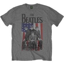 The Beatles, Tričko Flag/Vegas, Unisex, Šedá