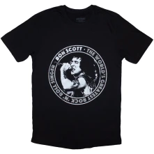 Bon Scott, Tričko World's Greatest RnR Singer, Unisex, Čierna