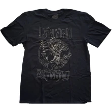 Lynyrd Skynyrd, Tričko '73 Eagle Guitar, Unisex, Čierna