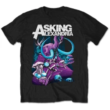 Asking Alexandria, Tričko Devour, Unisex, Čierna