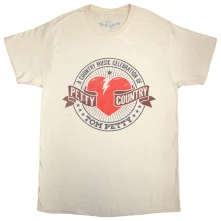 Tom Petty & The Heartbreakers, Tričko Petty Country, Unisex, Natural