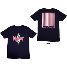 Slipknot, Tričko Barcode, Unisex, Modrá