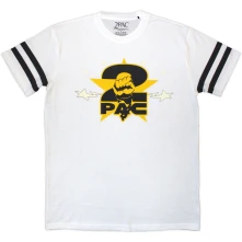 2Pac, Tričko Stars Logo, Unisex, Biela