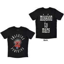The Smashing Pumpkins, Tričko Mission To Mars, Unisex, Čierna