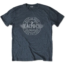 AC/DC, Tričko Rock or Bust, Unisex, Šedá