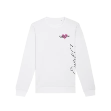 Sarah C, Crewneck First Love, Unisex, Biela