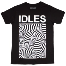 IDLES, Tričko Psych Tubes, Unisex, Čierna