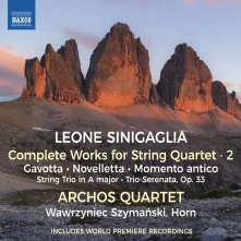 CD Archos Quartet - Leone Sinigaglia: Complete Works For String Quartet 2