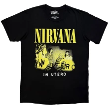 Nirvana, Tričko In Utero Band Photo, Unisex, Čierna