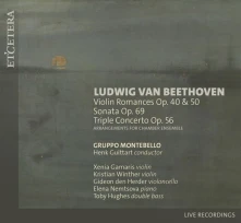 Gruppo Montobello, CD BEETHOVEN: VIOLIN ROMANCES OP.40 & 50/SONATA OP.69/TRIPLE CONCERTO OP.56