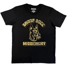 Snoop Dogg, Tričko Doberman, Unisex, Čierna