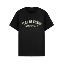 Dame, Tričko Fear of kokod, Unisex, Čierna