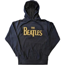 The Beatles, Mikina Gold Drop T Logo, Unisex, Modrá