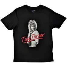 Tina Turner, Tričko Red Logo, Unisex, Čierna