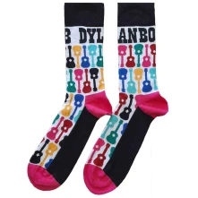 Bob Dylan, Ponožky Guitar Pattern, Unisex, Multicolor