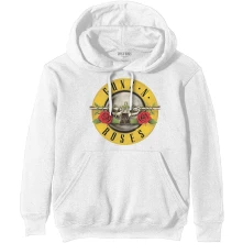 Guns N’ Roses, Mikina Classic Logo, Unisex, Biela