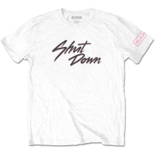 Blackpink, Tričko Shut Down, Unisex, Biela