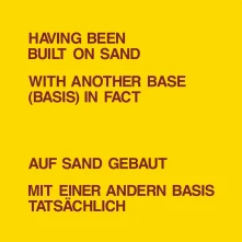 Vinyl HAVING BEEN BUILT ON SAND