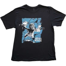 Nirvana, Tričko Nevermind Cracked, Unisex, Čierna