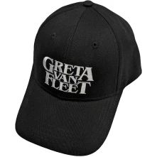 Greta Van Fleet, Šiltovka White Logo, Unisex, Čierna