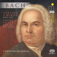 CD ZACHARIAS, CHRISTIAN - BACH: PARTITA A MINOR BWV827/FRENCH SUITES BWV813-814 & 816