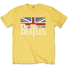 The Beatles, Tričko Logo & Vintage Flag, Dieťa, Žltá