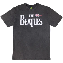 The Beatles, Tričko Guitar & Drop T, Unisex, Šedá
