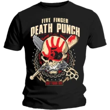 Five Finger Death Punch, Tričko Zombie Kill, Unisex, Čierna