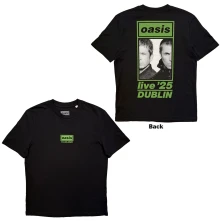 Oasis, Tričko Dublin 16.08.25, Unisex, Čierna