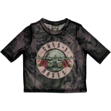 Guns N’ Roses, Tielko Pink Tint Bullet Logo, Žena, Čierna