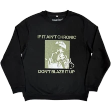 Snoop Dogg, Crewneck Chronic Signature, Unisex, Čierna
