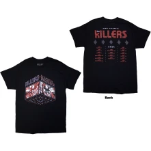 The Killers, Tričko Tour '24 Rebel Diamonds, Unisex, Čierna