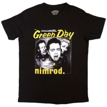 Green Day, Tričko Yellow Pick -Nimrod, Unisex, Čierna