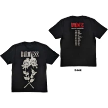Baroness, Tričko Razor Bloom, Unisex, Čierna