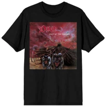 Dio, Tričko Lock Up The Wolves, Unisex, Čierna