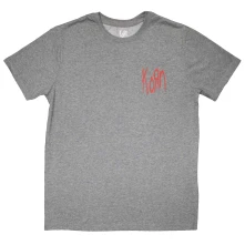 Korn, Tričko Mini Red Logo, Unisex, Šedá