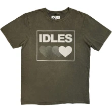 IDLES, Tričko Gradient Heart, Unisex, Zelená