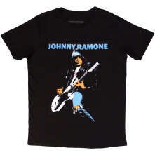 Johnny Ramone, Tričko Ripped Denim, Unisex, Čierna