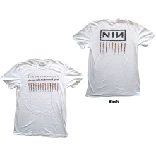 Nine Inch Nails, Tričko Downward Spiral, Unisex, Biela