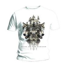 Bring me the horizon, Tričko Wolven Version 2, Unisex, Biela